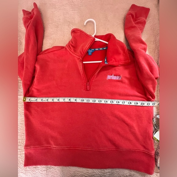 Prince - Pickleball 1/4 Zip Up- Vintage Red - size large - Picture 9 of 9